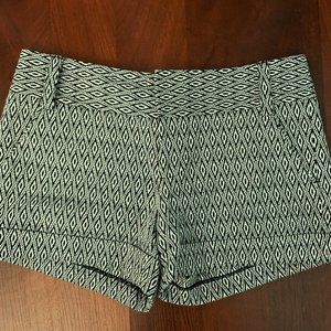 Aztec Printed Cuffed Shorts